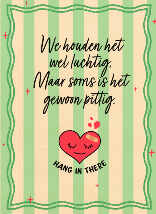 Houten Kaart Overgang | Houten Kaart Hallmark | Overgang | Menopause Hang In There