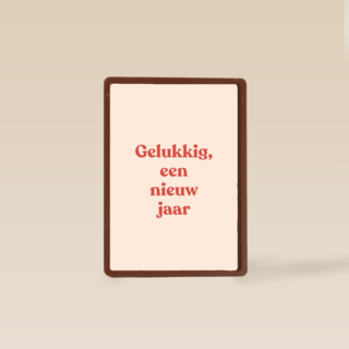 nieuwjaarskaart gelukkig een nieuw jaar