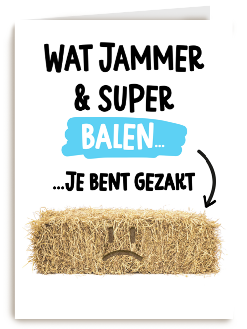 Kaart Hallmark | Diploma | Gezakt Kaart Balen