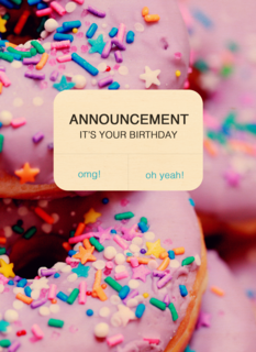 verjaardag kaart hip it is your birthday poll