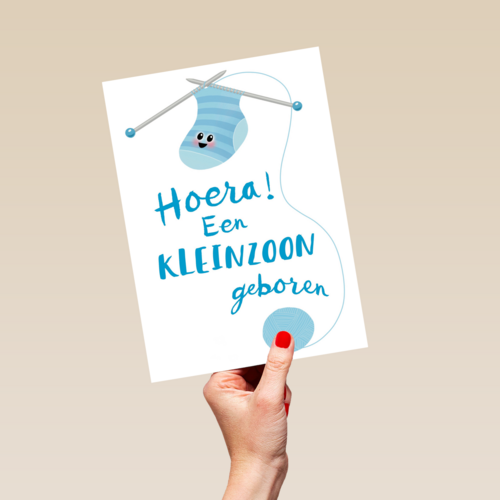 hoera hoera een kleinzoon geboren