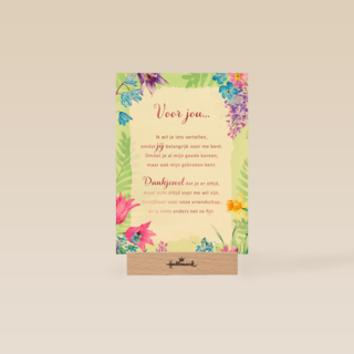 Bedanktkaart Voor jou More than Words