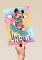 Verjaardagskaart Mickey Mouse skateboard