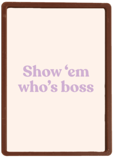 goed gedaan kaart andc show them who is boss