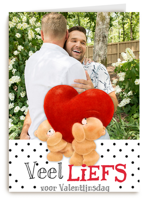 Kaart Hallmark | Valentijn | Valentijn Forever Friends Fotokaart Veel Liefs