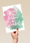 watercolor yes wij hebben de sleutel