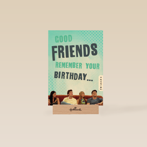 Friends verjaardag te laat