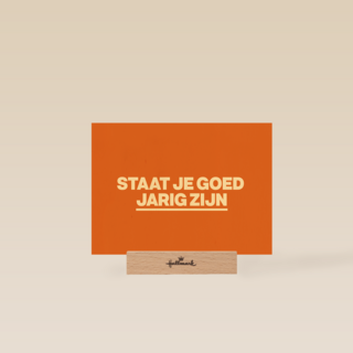 Verjaardagskaart man vrouw Staat je goed jarig zijn