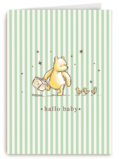 Kaart | Geboorte | Winnie The Pooh Hello Baby