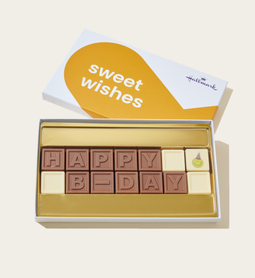 Choco Telegram Happy B-day | Hallmark Cadeau Chocolade |