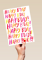 colourfull happy bday