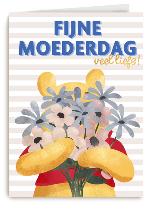 Moederdag kaart Winnie de Poeh