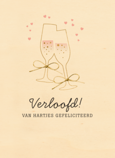 Verloofd Van Hartjes gefeliciteerd