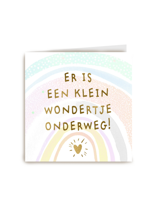 er is een klein wondertje onderweg