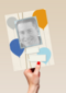 verjaardag met ballonnen en labels