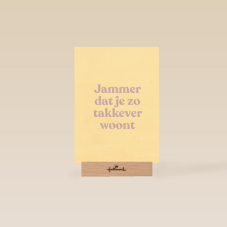 verhuizing kaart jammer dat je zo takkever woont