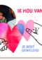 Ik hou van jou fotokaart hartjes