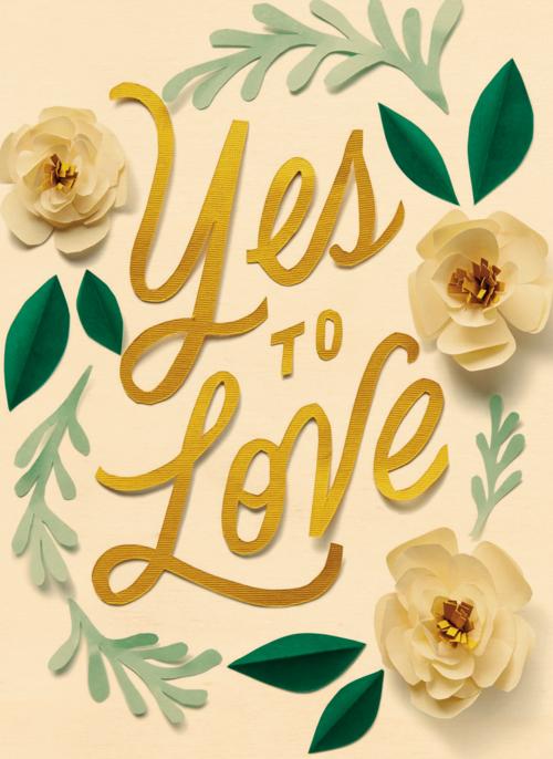 Houten Kaart Felicitatie Huwelijk Liefde | Houten Kaart Hallmark | Felicitatie Huwelijk Liefde | Yes To Love