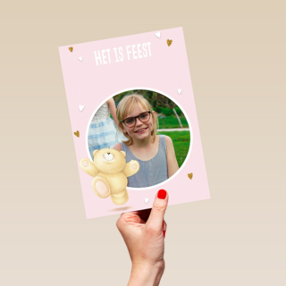 het is feest met de forever friends fotokaart