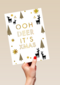 kerstkaart hip ooh deer it is christmas