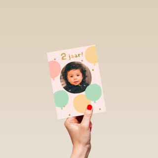 Twee jaar ballonnen fotokaart