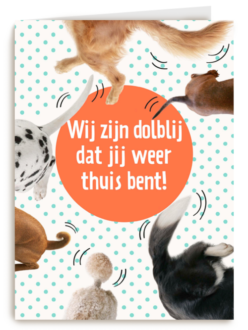 dolblij dat jij weer thuis bent