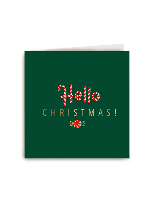 Kerstkaart Hello Christmas