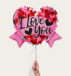 Ballon I Love You Hart