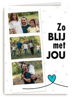 fotokaart zo blij met jou
