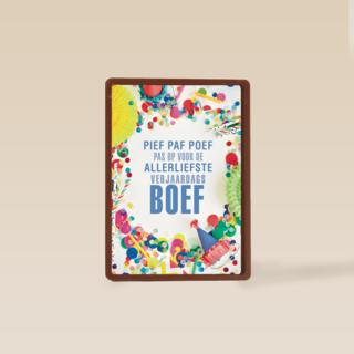 pief paf poef voor de allerliefste kaart