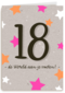 Verjaardagskaart 18 de wereld aan je voeten meisje vrouw