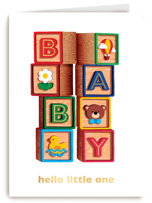 Geboorte felicitatie folio baby blokken