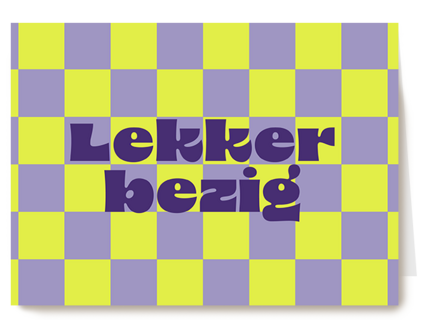 Lekker bezig groen lila