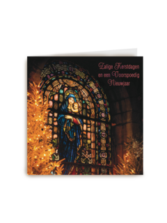 glas in lood kerst