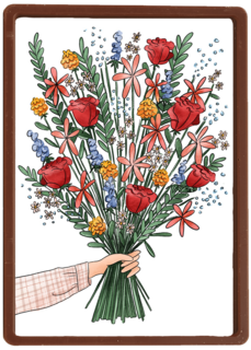 Blanco kaart bos bloemen Matia Studio powervrouw