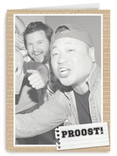 fotokaart staand proost