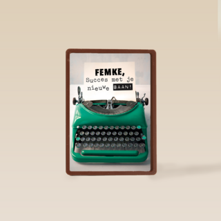 typemachine bericht voor jouw