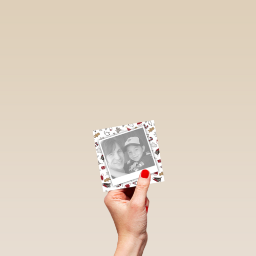 fotokaart vierkant kerst polaroid foto