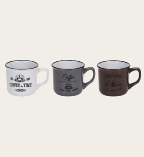 Koffietijd Mokken Set 3 Stuks