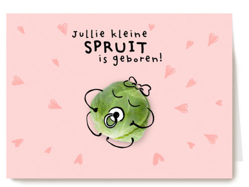 geboorte felicitatie kaart dochter