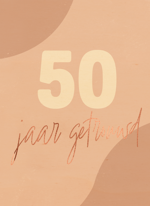 Houten Kaart Huwelijksjubileum | Houten Kaart Hallmark | Huwelijksjubileum | Love Story Jubileum Jaartal