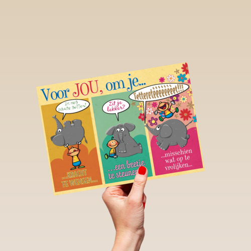 smile kaart voor jou om je op te vrolijken