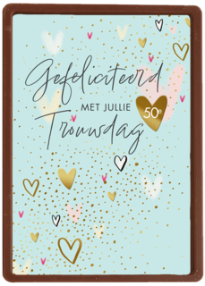 Gefeliciteerd met jullie 50e trouwdag hartjes