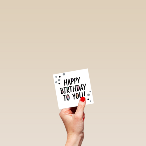 happy confetti birthday to you