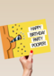 Verjaardagskaart man grappig Happy birthday party pooper