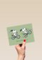 Snoopy verjaardagskaart fiets