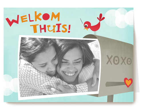 fotokaart welkom thuis xoxo