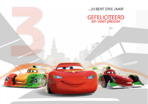 drie hiep hiep hoera cars