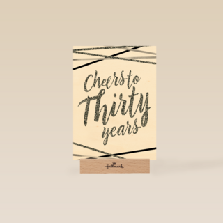 Verjaardagskaart Cheers to 30 years
