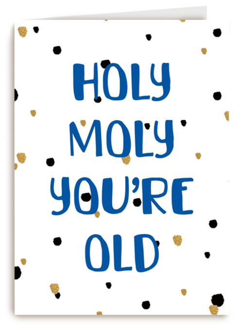 Verjaardagskaart Hallmark | Verjaardag Man Grappig Holy Moly You Are Old